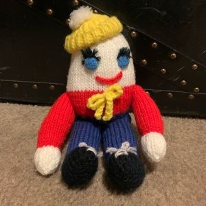 Vtg 1980s Knitted Humpty Dumpty